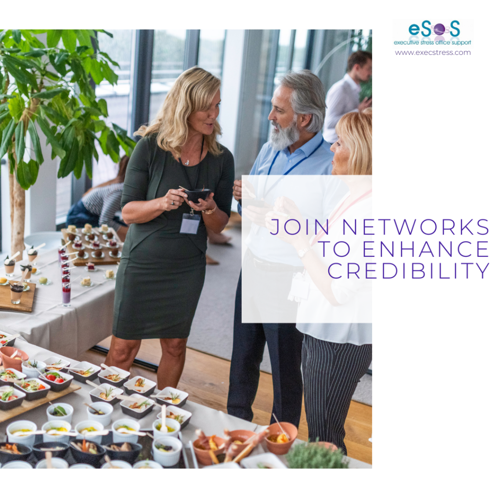 Professional business people networking at an event